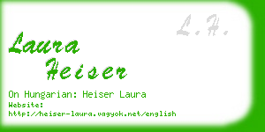 laura heiser business card